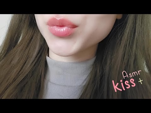 ASMR: Kissing 💋 • no talking • I touch your face a little bit  #asmr