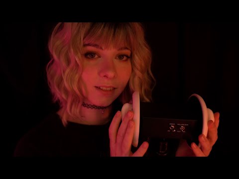 ASMR | Close Up Whispering & Slow Dry Ear Massage - Rain, Ear to Ear