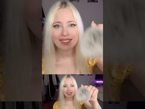 Nice soft brush. :3 #asmr #mouthwhisper #blonde #asmrvideo #egirl #visualtingle #gamergirl #uwu