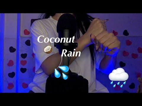 ASMR~ 30 Minutes Coconut 🥥 Rain 🌧️ With Rain Sounds.