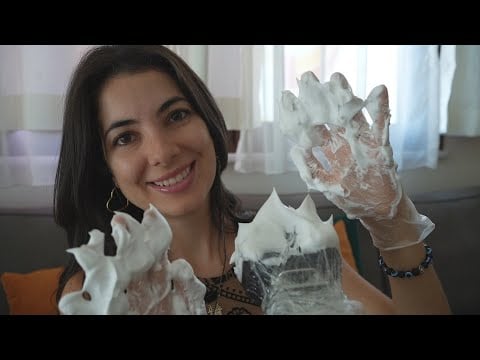 ASMR ESPUMA NO MICROFONE  - SONS INTENSOS PARA DORMIR