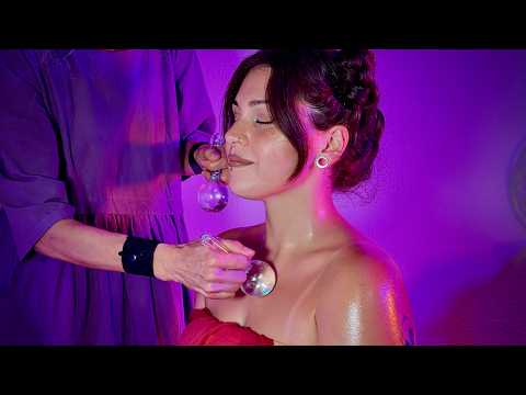 NUOVI TRIGGERS Sciogli Stress 🫧 Real Person ASMR Glass Globe Massage e Skin Rolling 💆🏻‍♀️ Hair Play
