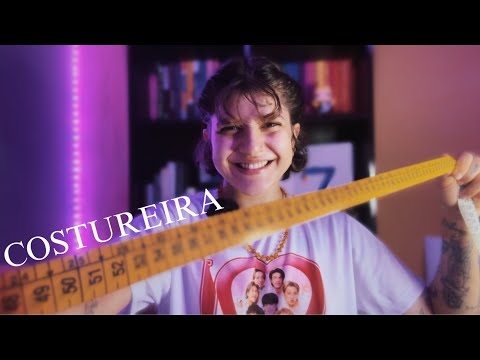 ASMR 🧵 Costureira tirando suas medidas