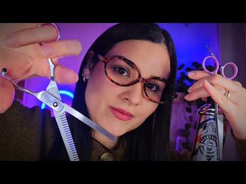ASMR BARBEARIA | Filha do Barbeiro faz seu Cabelo, Barba e Bigode💈💇‍♂️
