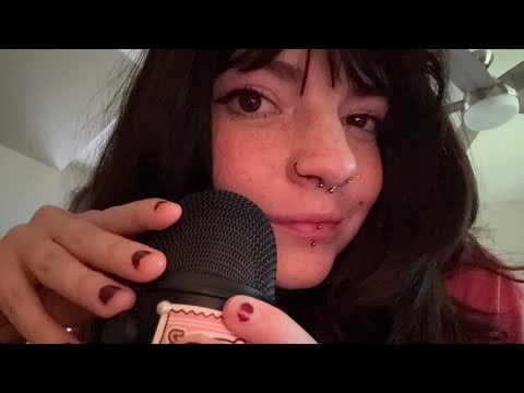 ASMR UpClose Mic Gripping, Mouth Sounds, Whispers + Hand Sounds/Visuals #asmrtriggers #mictriggers 