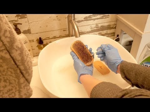 ASMR - How to Clean Brushes - Softly Spoken