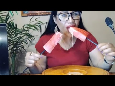 FROZEN WATER MELON MUKBANG:Life in America 🇺🇸