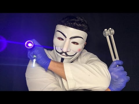 ASMR - TEST RÁPIDO e IMPREDECIBLE de NERVIOS CRANEALES🧠