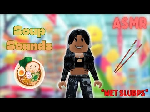 [Roblox ASMR] I Ate Some More Soup 😋 (chewy & wet mouth sounds!!) | Super Market Simulator