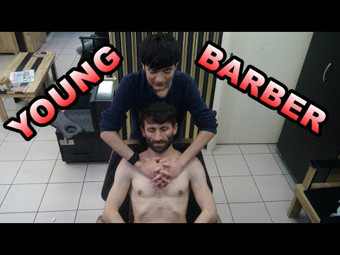 ASMR YOUNG BARBER 💈BACK CRACK💈 head, back, neck, chest, foot, leg, arm, guasha, ear, throat massage