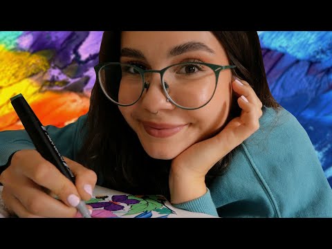 ASMR KOLORUJ ZE MNĄ 🎨 30 minut bliskiego szeptu (clicky whispered voiceover)