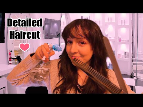 ⭐ASMR Detailed Haircut Roleplay 💇‍♀️ (Binaural Layered Sounds, Soft Spoken)