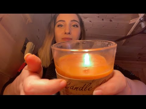 ASMR lighting different candles