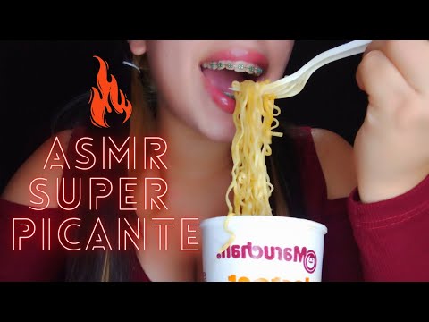 🔥🥵ASMR Comiendo ramen SUPER PICOSO🥵🔥