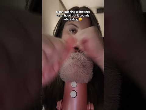 PEAK COCONUT CRACK ASMR TRIGGER #asmr #tingles #visualtingle #mouthwhisper # #triggersforsleep #fyp