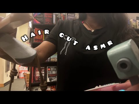PUBLIC ASMR IN BARNES & NOBLE | Giving You A Hair Cut(hair play asmr) 