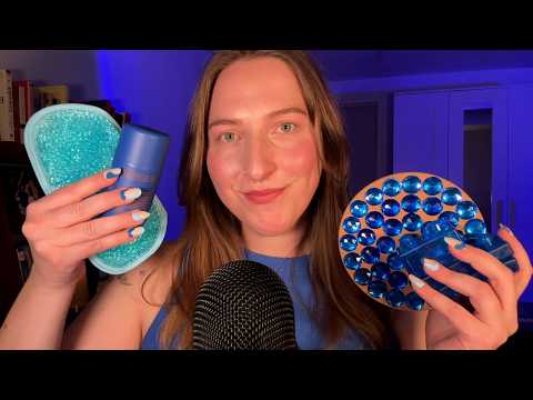 ASMR Relax with Blue Triggers 💙💤🫐 Tingly Trigger Assortment For Sleep