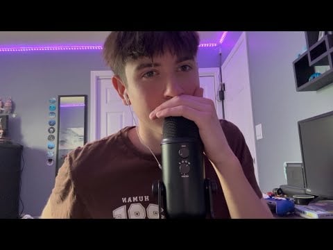ASMR close up breathy whisper ramble 🌬️ | with a small clothing haul :)