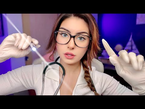 ASMR FASTEST Nurse Exam Medical Roleplay ⚡ Cranial Nerve, Eye, Ear, Personal Attention ⚡