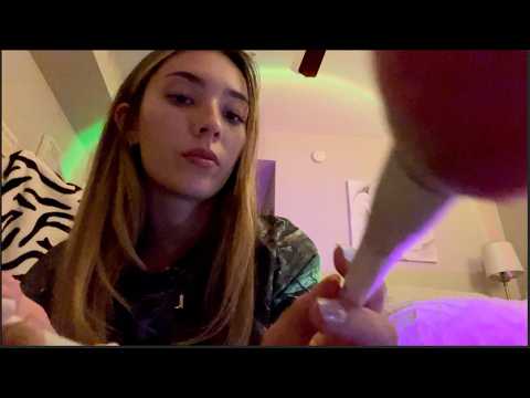 ASMR 💖positive affirmations💖+ brushing, skincare, makeup ~ english & spanish ~ soft spoken