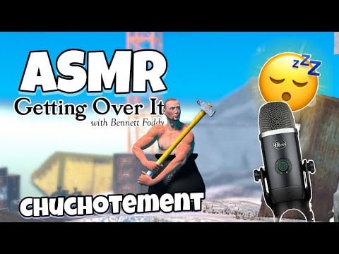 ASMR Français • JE T’ENDORS AVEC MON CHUCHOTEMENT SUR GETTING OVER IT ! 😴 (blue yéti X)