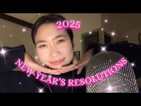 ASMR My 2025 New Year's Resolutions✨