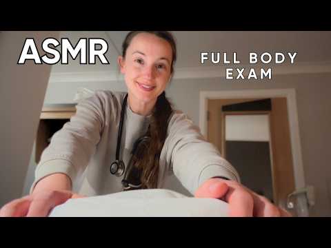 ASMR Full Body Medical Exam in Bed 🩺  Cranial Nerve Exam & Tucking You In ✨