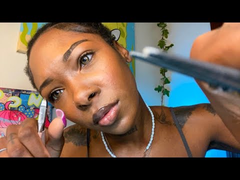 ASMR| Weird Girl Fixes Your Skincare (Spit-Paint Session) 🎨👩🏾‍🎨