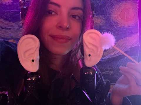 ASMR LIVE 👂 Touching & Gliding My Fingers On Your Ears (3D Printed Binaural Ear Tingles 😴)