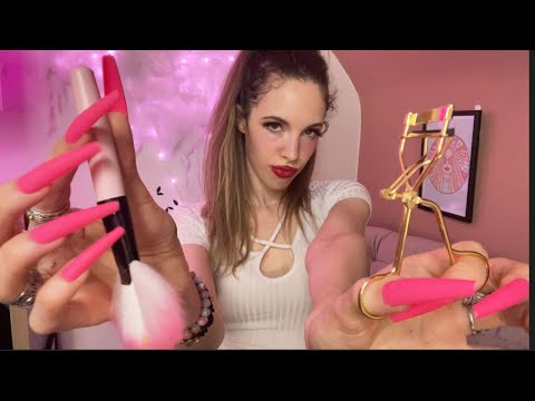 ASMR - Worst Rated Makeup Artist - Doing Your Makeup Fast & Chaotic