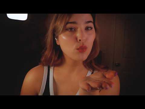 ASMR Goodnight Kisses for Sleep 💋💗 Ear to Ear Mouth Sounds [Dark Room]