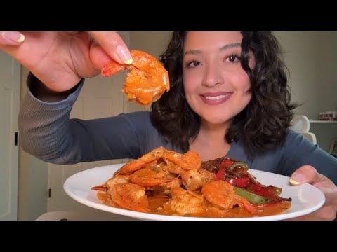 ASMR | Cajun style shrimp 🦐🔥