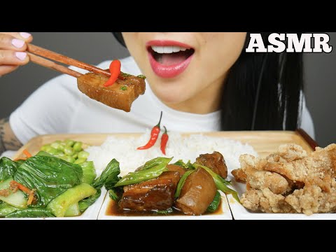 ASMR CHINESE FOOD *PEPPERY CHICKEN + TRADITIONAL PORK STEW (EATING SOUNDS) NO TALKING | SAS-ASMR