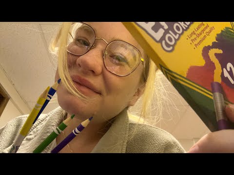 doodling on your face: lofi asmr 🖍️🐠