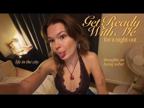 ASMR get ready with me for a night out 🪩💄