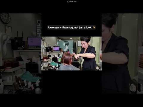 Hair salon ASMR visual and hearing activation #Magic straight, break the strong curly chain to make