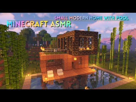 Minecraft ASMR 🏠 Building a Small, Modern Home 🏠 Ear to Ear Whispering