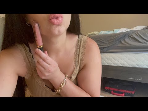 Flirty ASMR - Lip Gloss LIP Smacking & Kissing