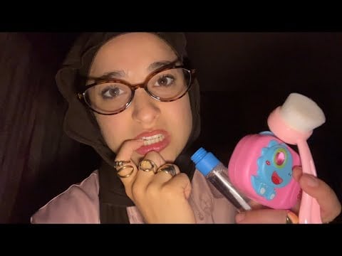 ASMR Auntie Does Your Graduation Makeup But It Goes Horrible | lofi makeup asmr (fast&aggressive)