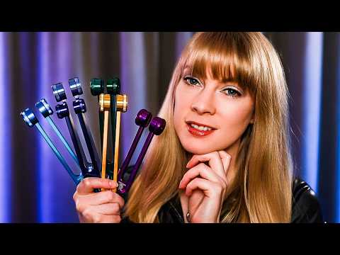 Tuning Fork ASMR Guided Meditation for Sleep 🌌 Journey To Space! (Binaural Beats, Layered Sounds)