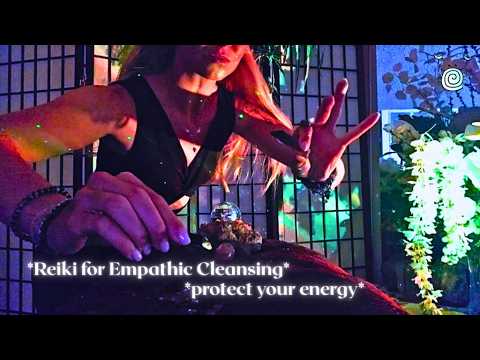 ASMR Reiki for Empaths ✨🖤⚔️ Energy Cleansing & Protection with Crystal Healing