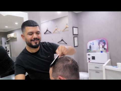 ASMR TURKISH BARBER HAIR CUT, HAIR WASHING , MASSAGE