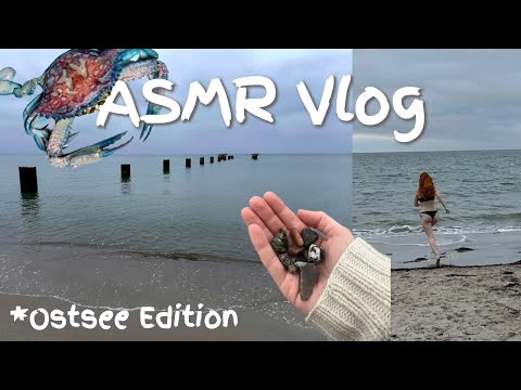 ASMR Vlog 🦀 whispered voiceover & Meeresrauschen 🌊