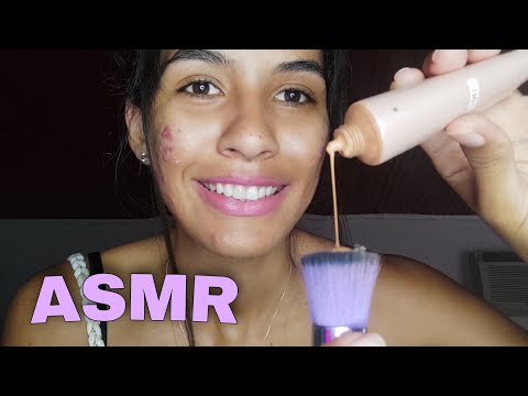 ASMR CASEIRINHO TE MAQUIANDO DE VERDADE / sem anúncio no meio 😴