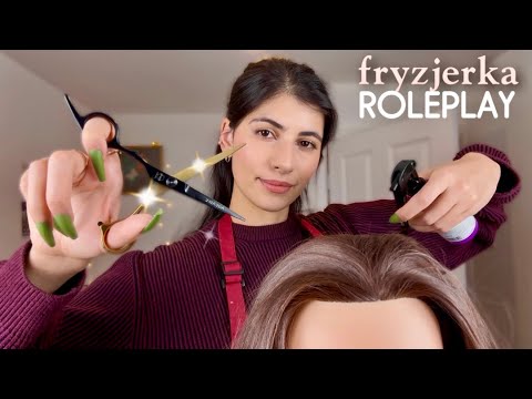 ASMR po polsku FRYZJERKA realistyczny roleplay 💇🏻‍♀️