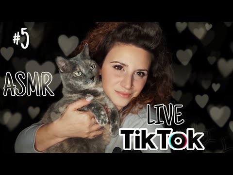 🔴Live #tiktok ASMR ita:Slime, Spugnetta in Silicone, Contdown, Brushing, Hans movements, Lipgloss 💓