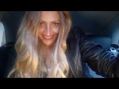ASMR Serafina Leather Gloves, Jacket, Pants and Boots Grinding and Sounds on my Leather Back Seat!