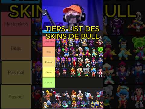 ASMR BRAWL STARS ! TIERS-LIST DES SKINS DE BULL ! 😴 #asmr #brawlstars #gaming #humor