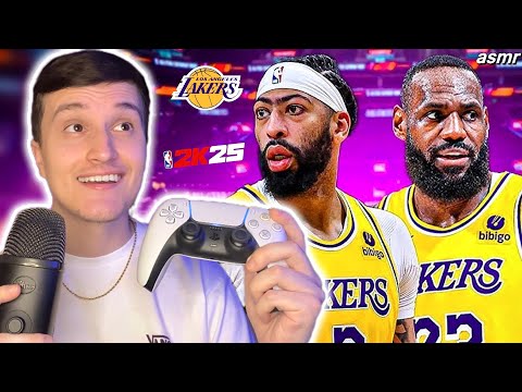 ASMR Gaming 🎮 | My First NBA2K25 Rebuild 🏀 (w/ controller sounds) LA Lakers