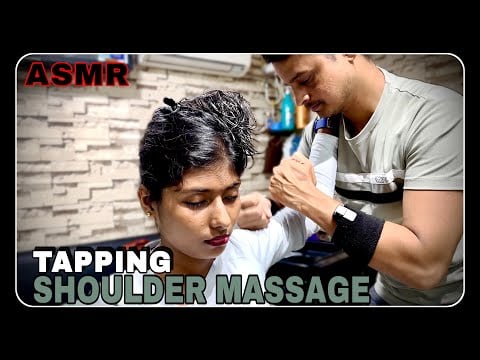 ASMR WET HAIR HEAD, SHOULDER & BACK MASSAGE WITH TAPPING || BY INDIAN BARBER RIZWAN #asmr #insomnia